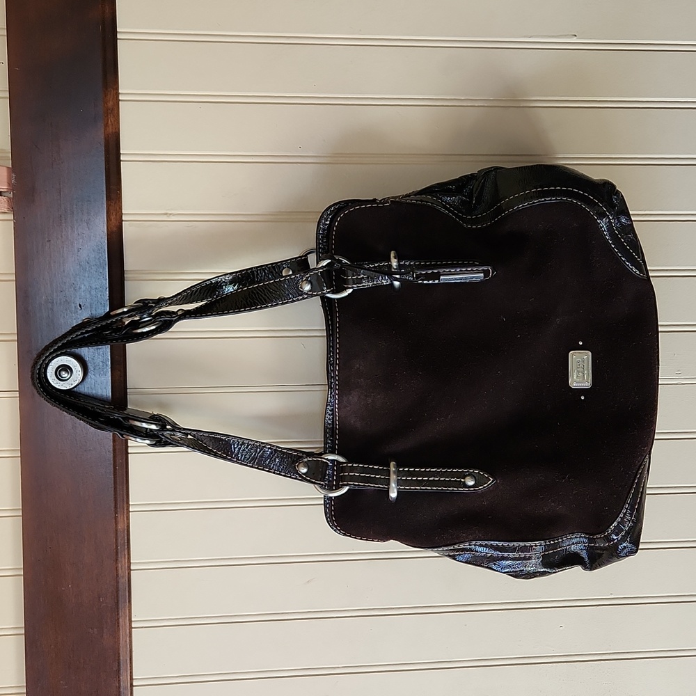 EUC The Sak purse bag dark brown double strapped leather - Picture 10 of 11
